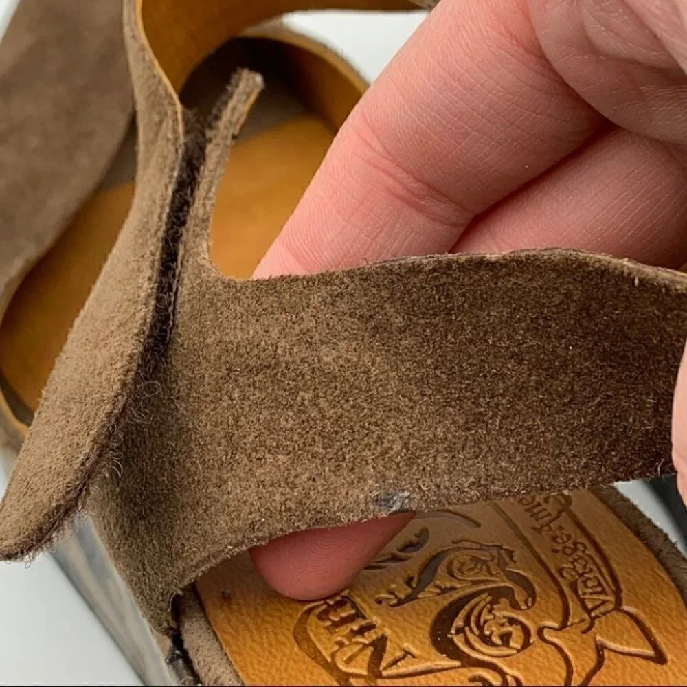 Nine West heels nwjolyn size 7.5 suede wedges